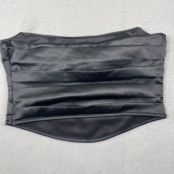 ASOS Tube Top Womens Size 10 Dressy Bandeau Crop Top Black - Picture 3 of 10